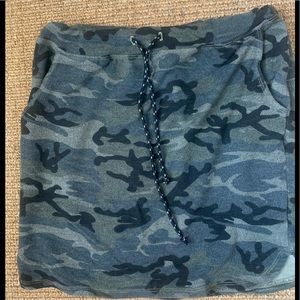 Sundry camo mini skirt